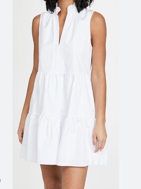 Amanda Uprichard White Sleeveless Saffron Dress M